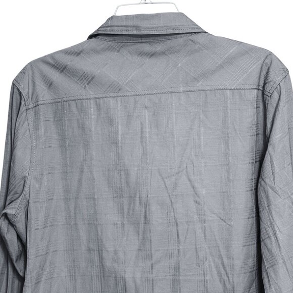 CJ Black Mens Long Sleeve Button Down Gray Shirt - Size Large - Picture 7 of 7